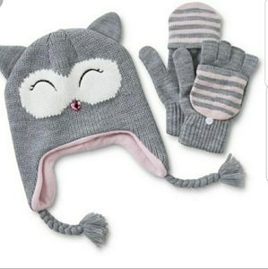 New Cat hat and glove set
